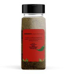 Unpretentious close-up powder texture revealing vibrant green color and concentrated flavor