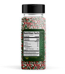 Unpretentious close-up of sprinkle texture showing soft profile and color blend for even topping