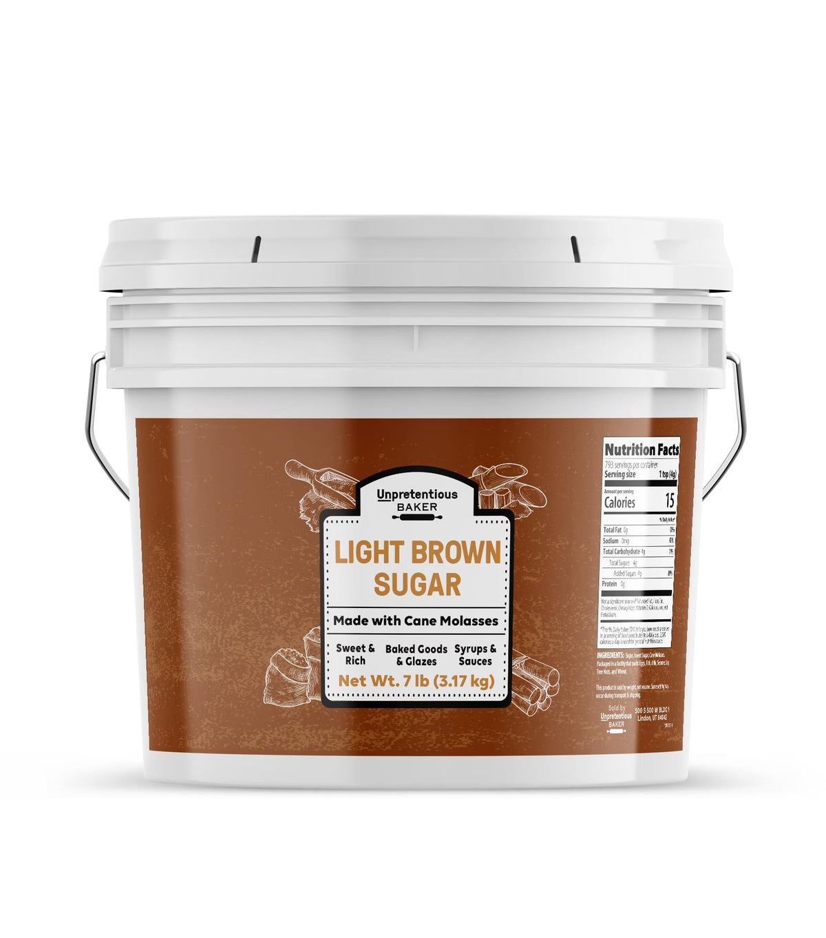 Unpretentious front packaging showing 7 lb bag and clear product identity for storage benefit