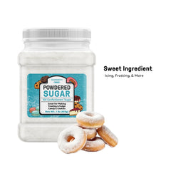 Unpretentious powdered sugar being sifted onto cookies for an even dusting