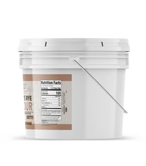 Close-up of Unpretentious white rye flour texture highlighting fine, smooth milling quality