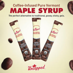 Untapped close-up of syrup texture highlighting natural purity and nutrients