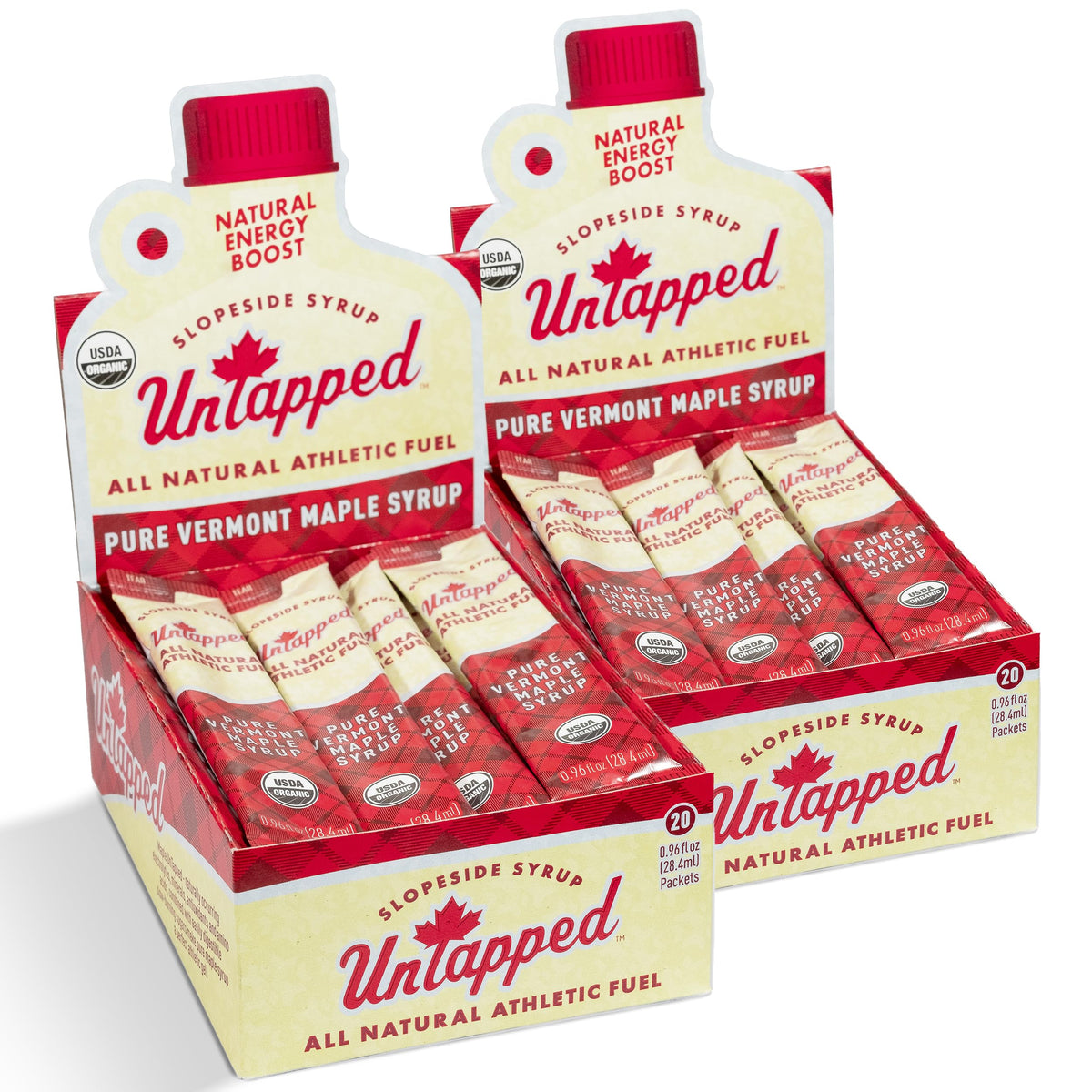 Untapped front packaging box showing brand and packet count, convenient storage benefit
