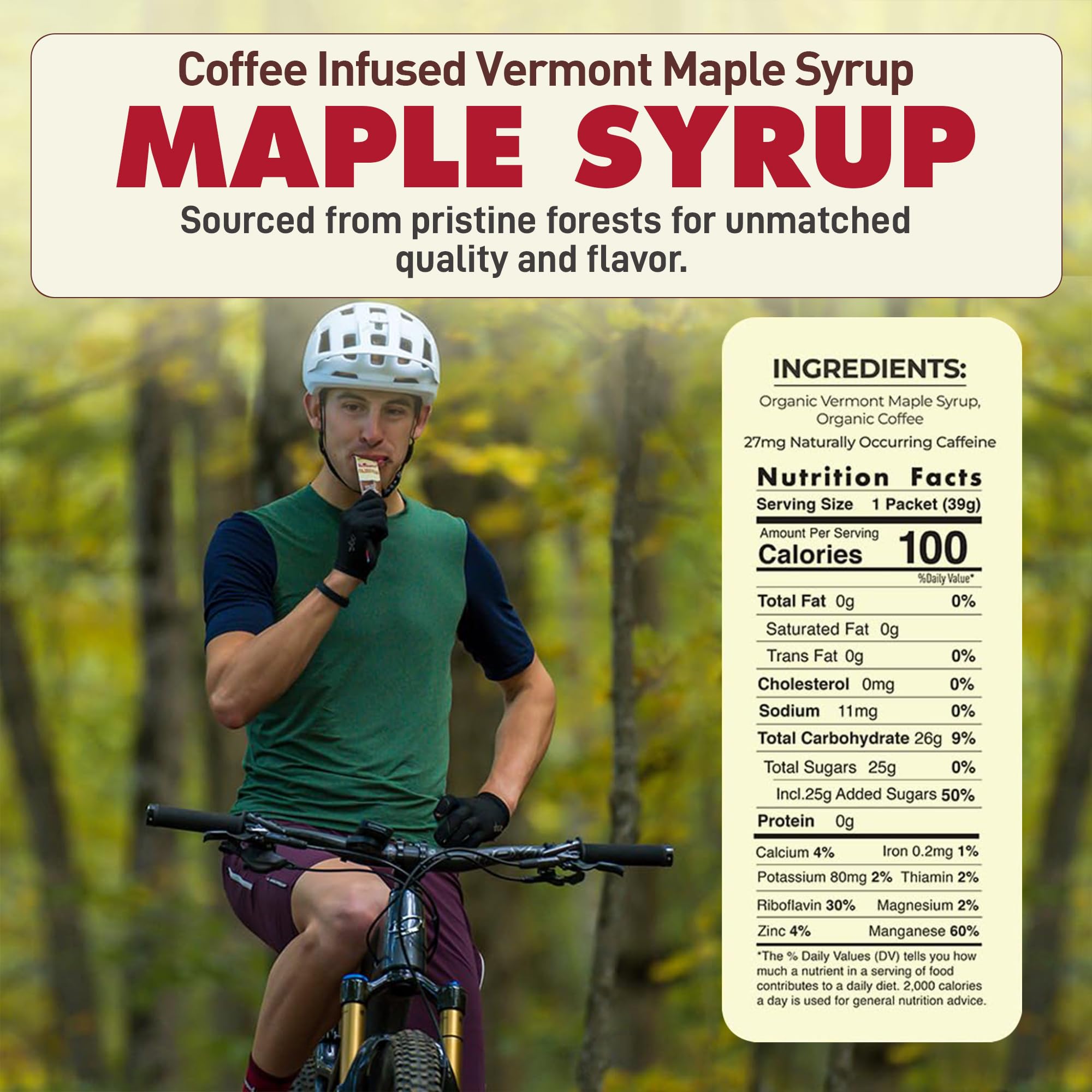 Untapped ingredients label close-up showing natural minerals and antioxidants