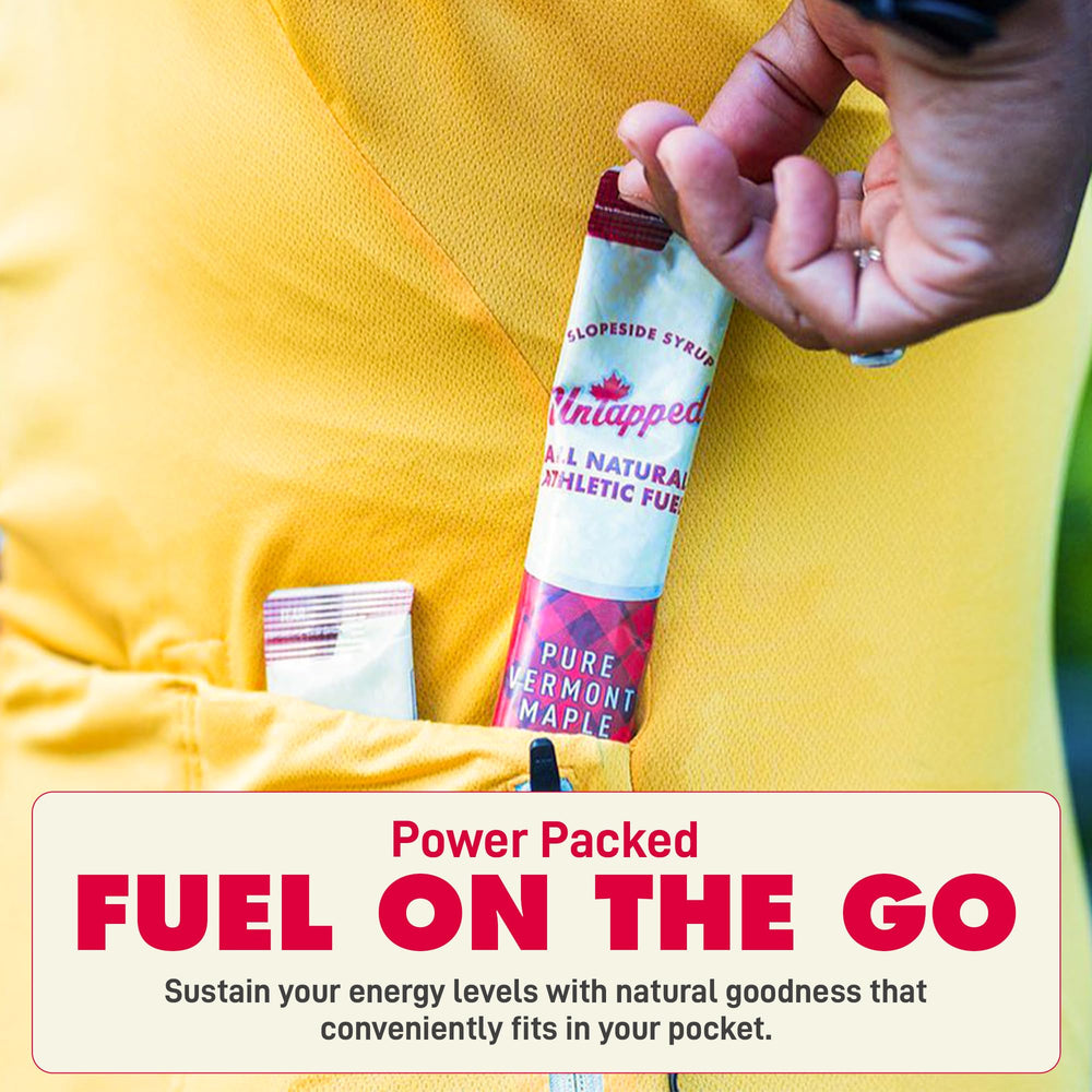 UnTapped used by a hiker on trail illustrating natural fueling and lightweight packability