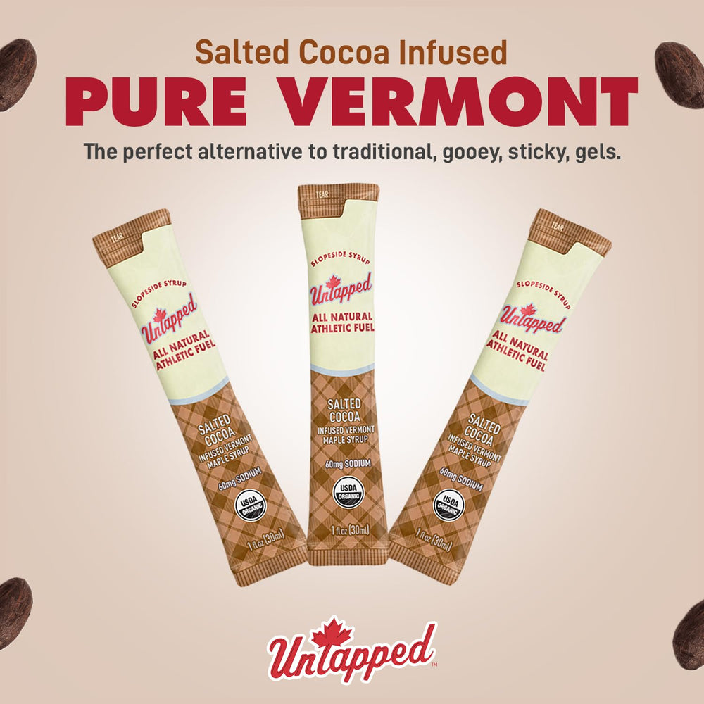 UnTapped packet being opened and poured for quick on-the-go energy