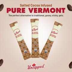 UnTapped packet being opened and poured for quick on-the-go energy