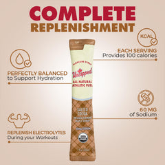 UnTapped single packet front view highlighting organic maple cocoa flavor