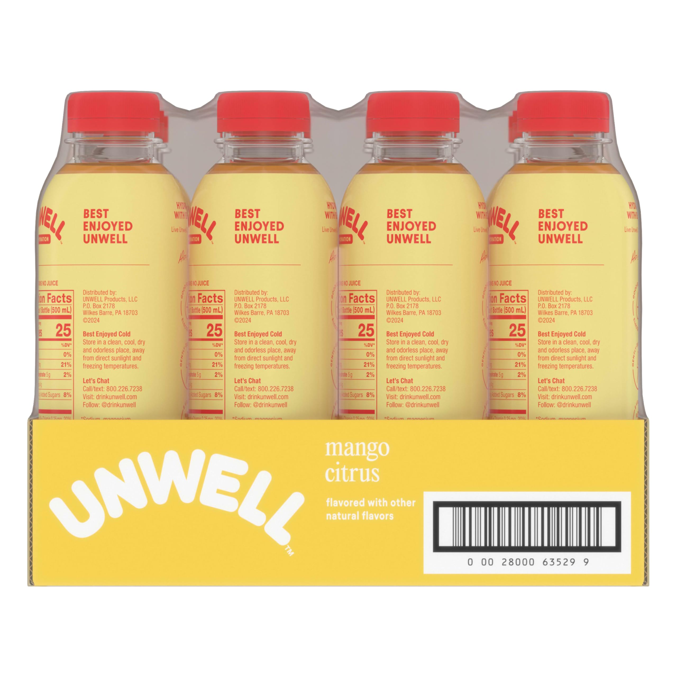 Unwell bottle in an outdoor setting illustrating travel-ready hydration and focus support