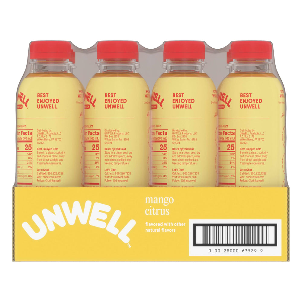 Unwell bottle in an outdoor setting illustrating travel-ready hydration and focus support