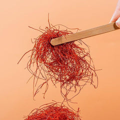 UpBots close-up of ultra-fine chili strands highlighting color and delicate texture benefit