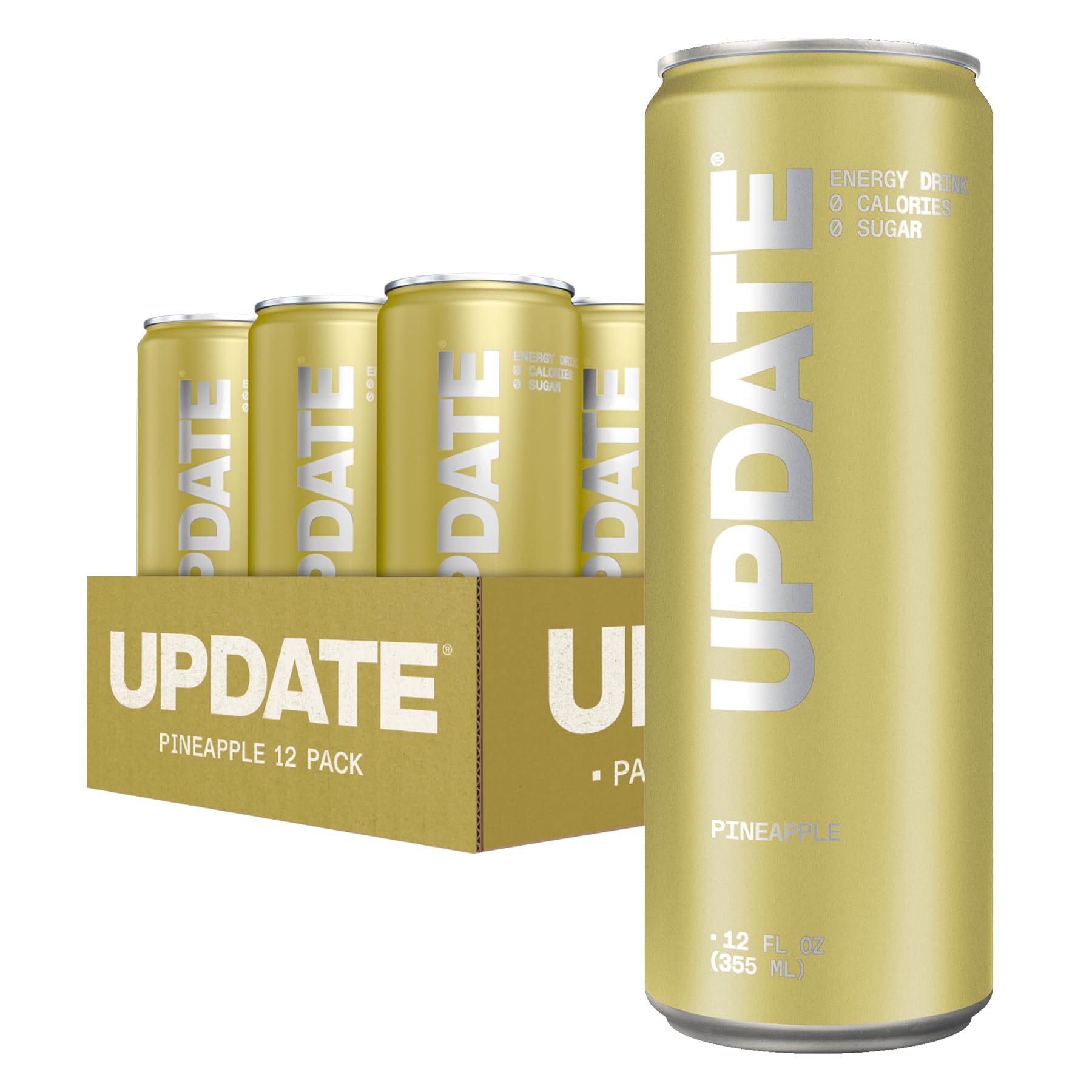 Update pineapple front packaging showing 12 fl oz can and branding benefits