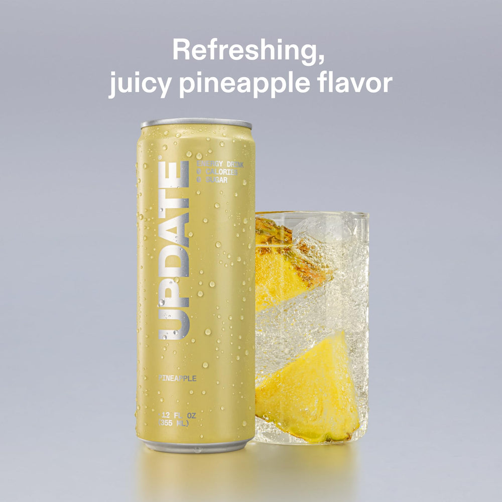 Update pineapple being poured with light carbonation and refreshing look