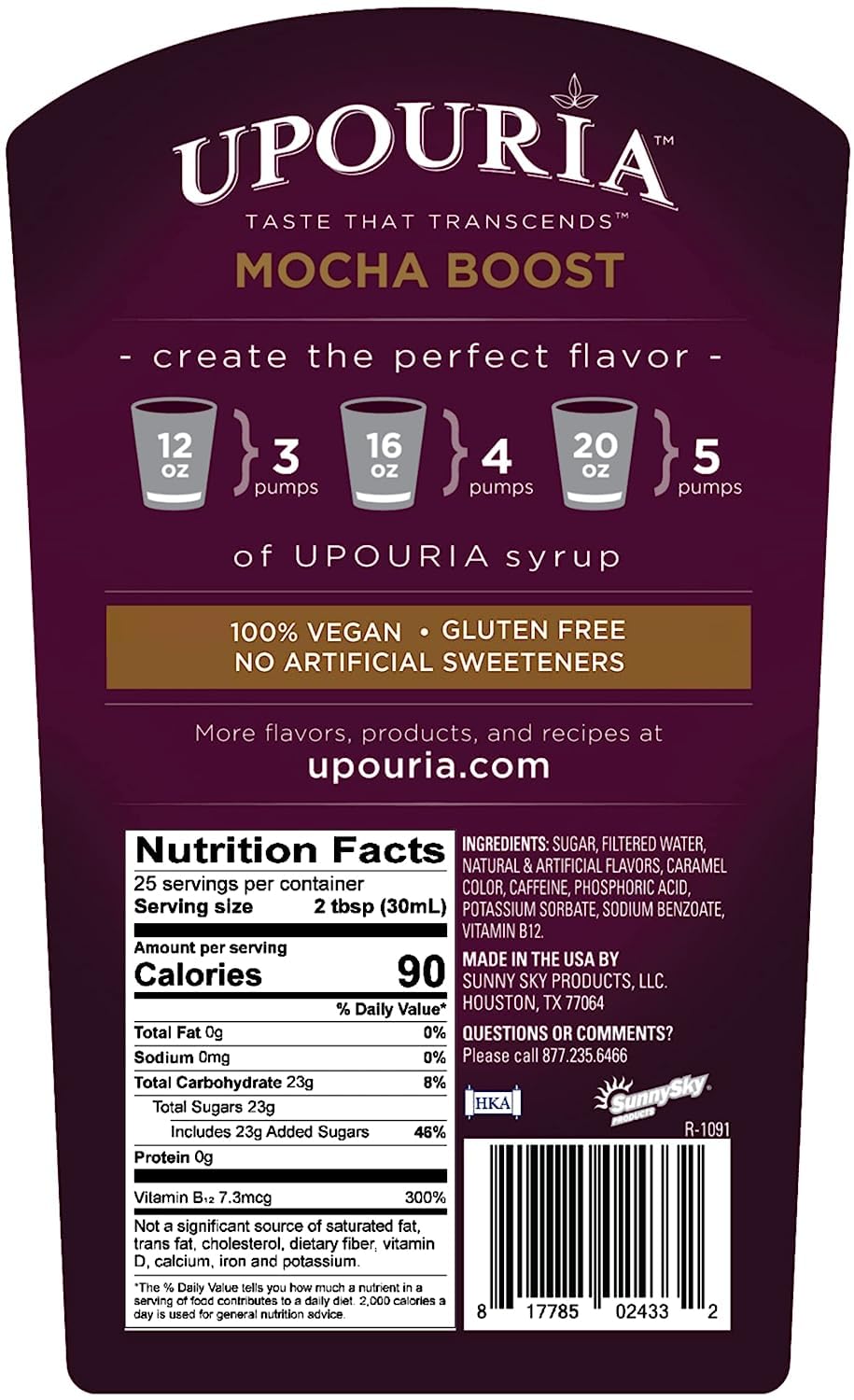 UPOURIA bottle staged in kitchen lifestyle setting showing everyday usability