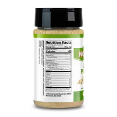 UPrise Foods NOOCH IT poured over pasta for cheesy flavor without dairy