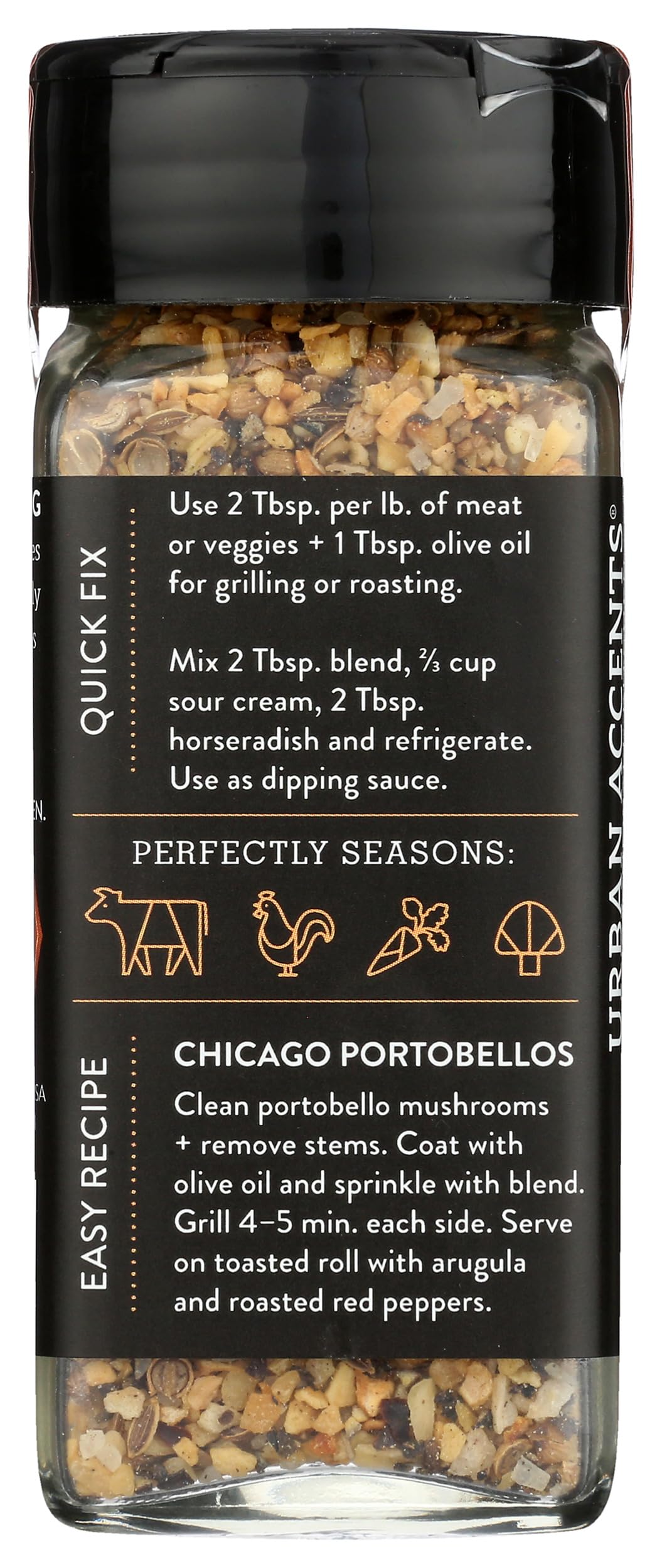Urban Accents spoon with rub showing recommended portion control