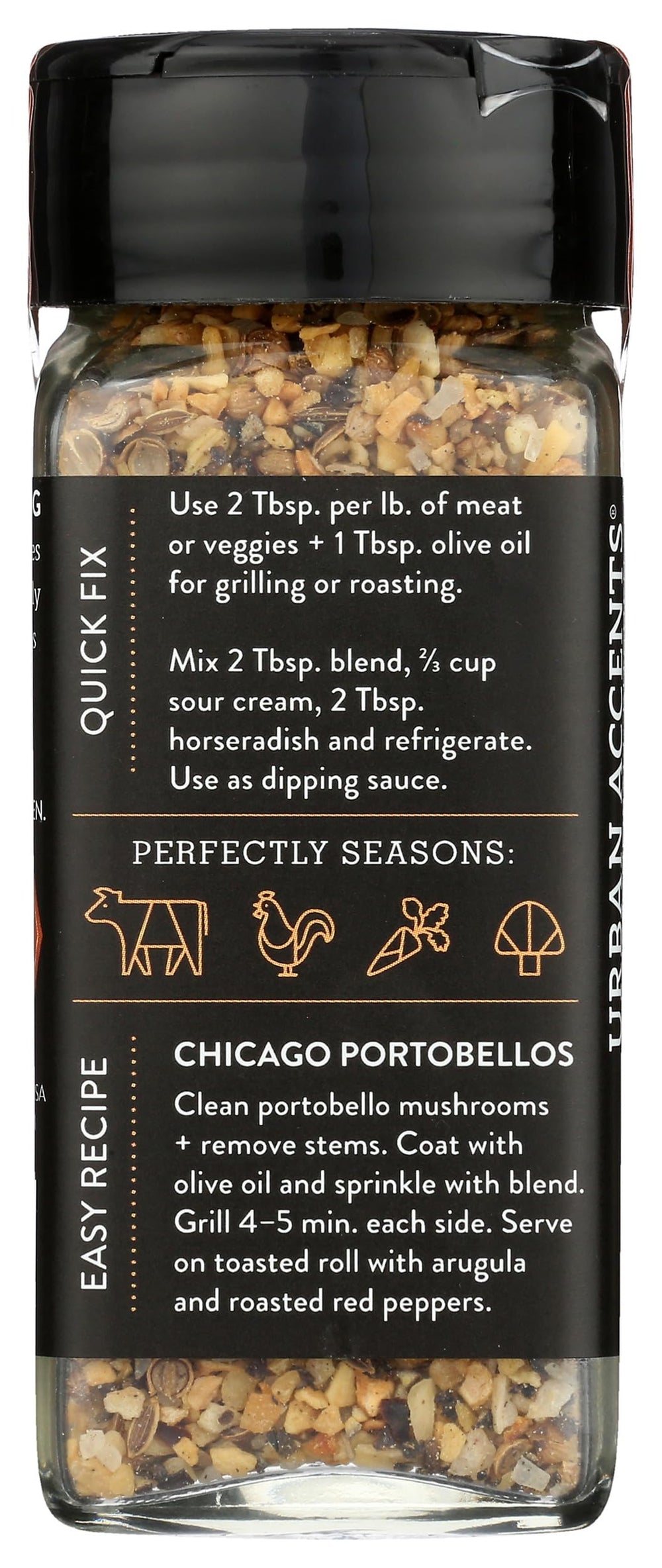 Urban Accents spoon with rub showing recommended portion control
