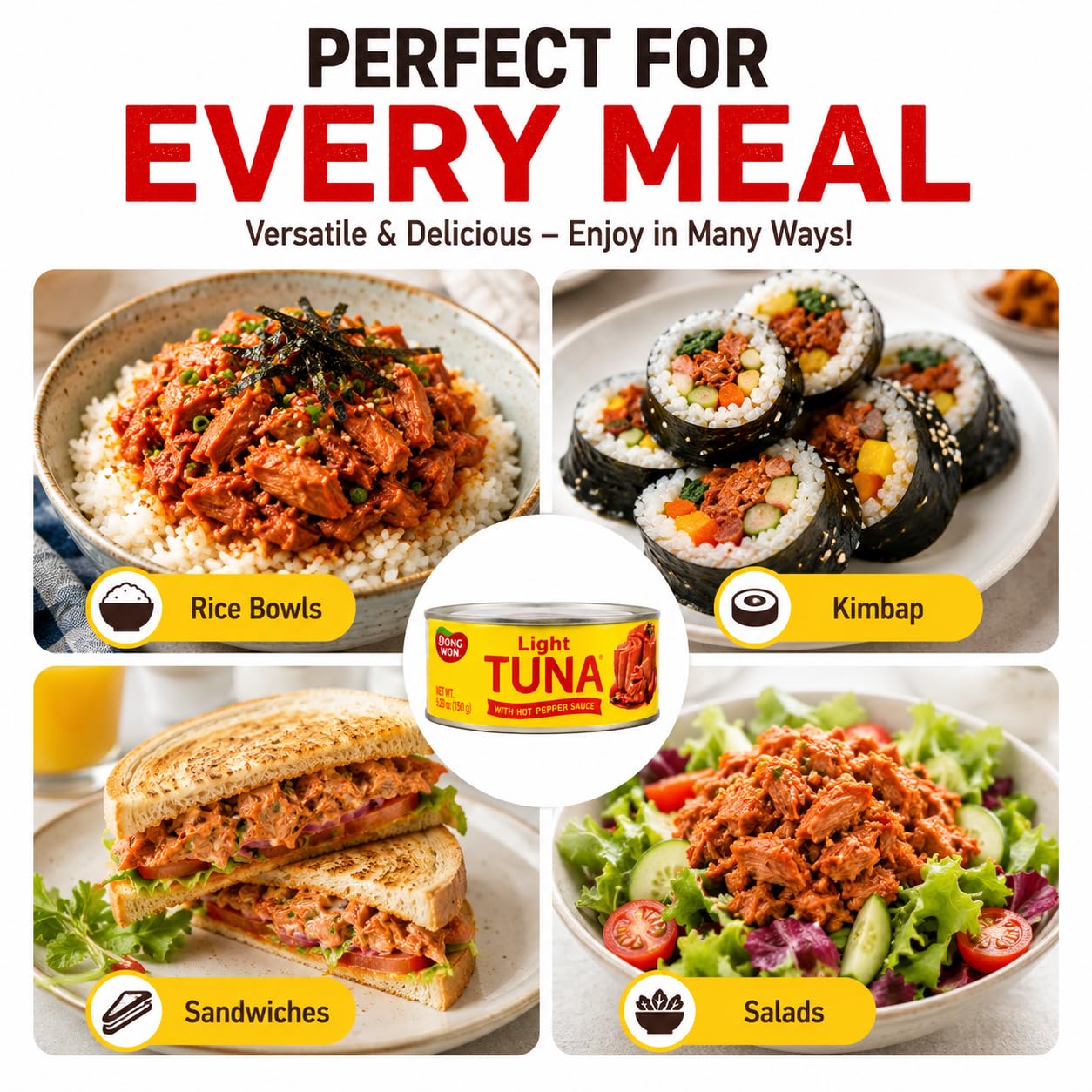 urban hj Dongwon tuna used in sandwich for quick flavorful lunch