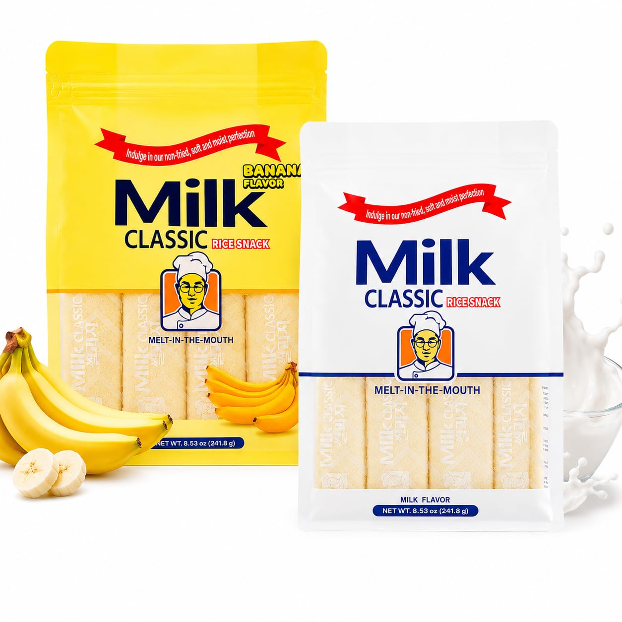 urban hj front packaging showing milk and banana flavors and snack convenience