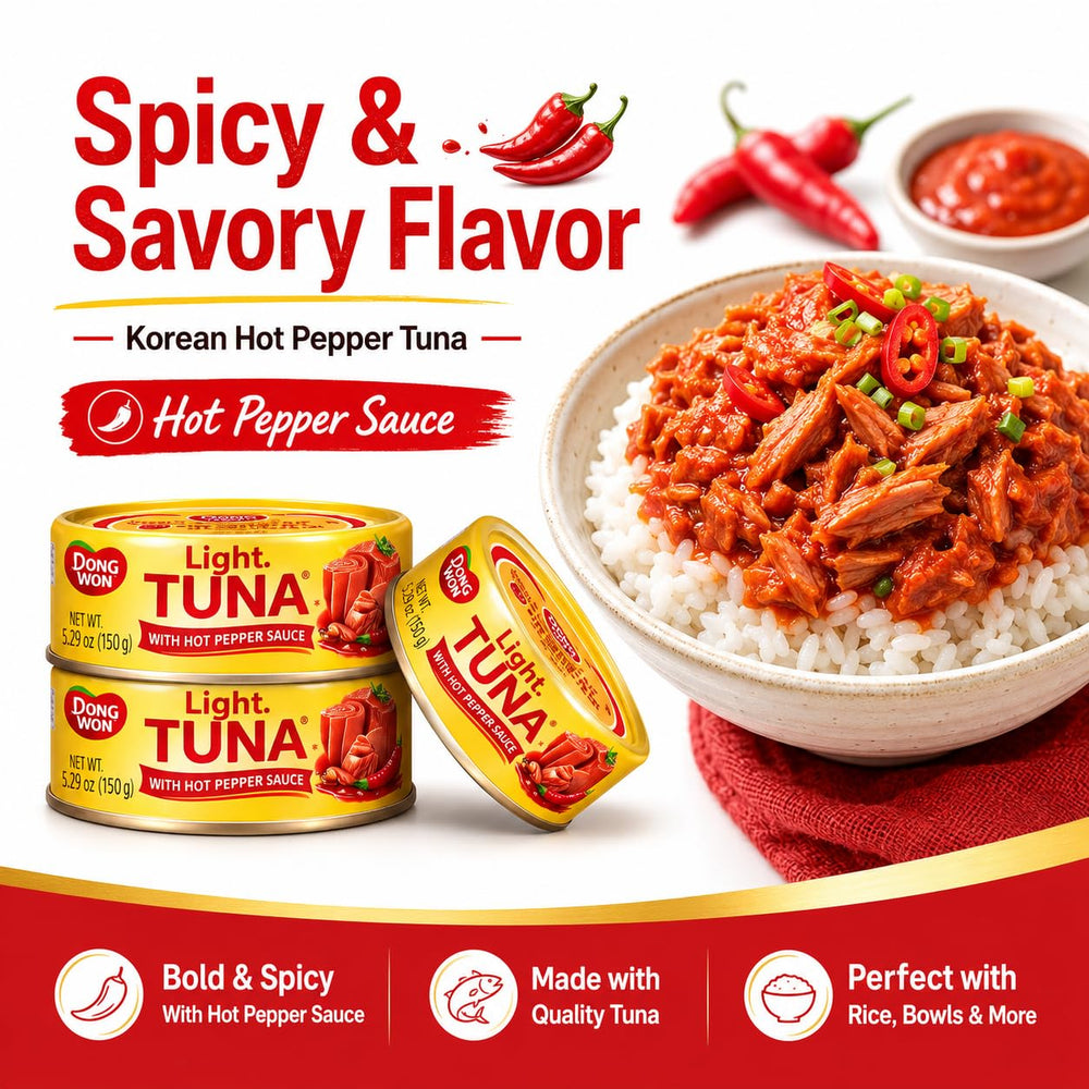 urban hj tuna served on rice bowl adding protein and Korean-style spice