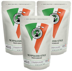 Urban Slicer front packaging showing three pizza dough mix packets for convenience