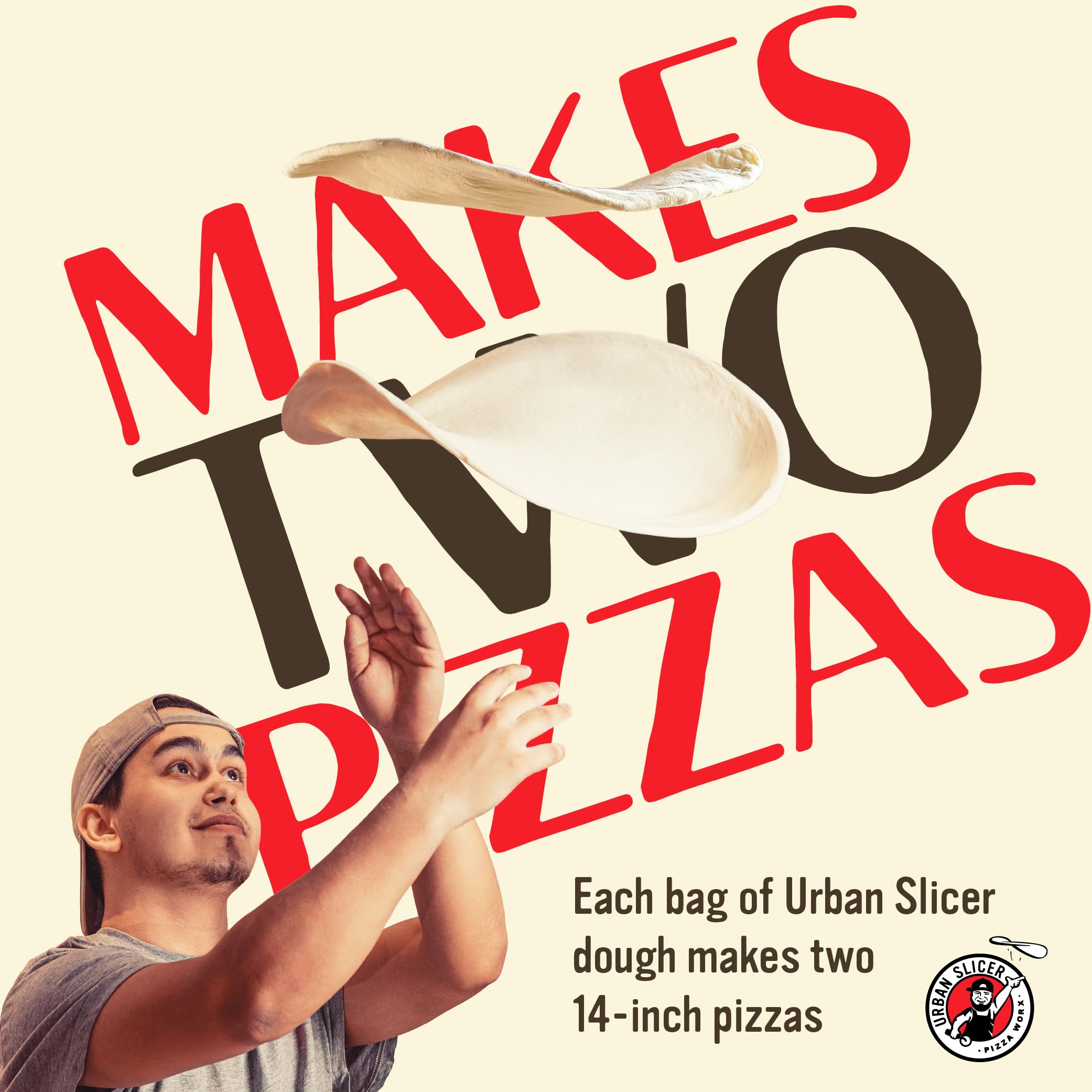 Urban Slicer pizza in kitchen lifestyle shot inspiring home pizza nights benefit