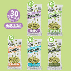 Urbani assortment layout of five savory flavors, visual variety and portioning