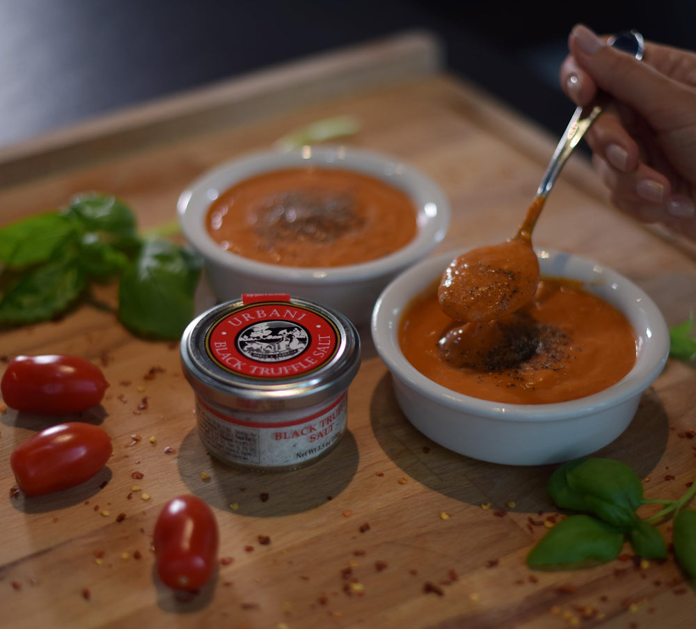 Urbani Truffles sprinkled on eggs to show instant flavor upgrade and gourmet finishing use