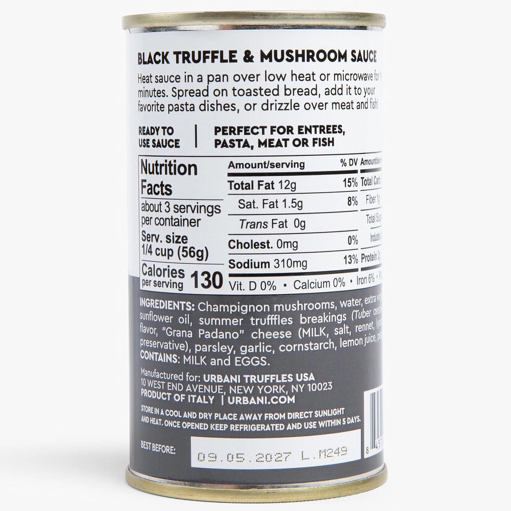 Urbani Truffles spoon with sauce texture showcasing creamy mushroom truffle consistency benefit