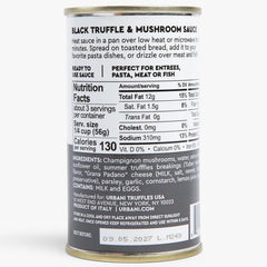 Urbani Truffles spoon with sauce texture showcasing creamy mushroom truffle consistency benefit