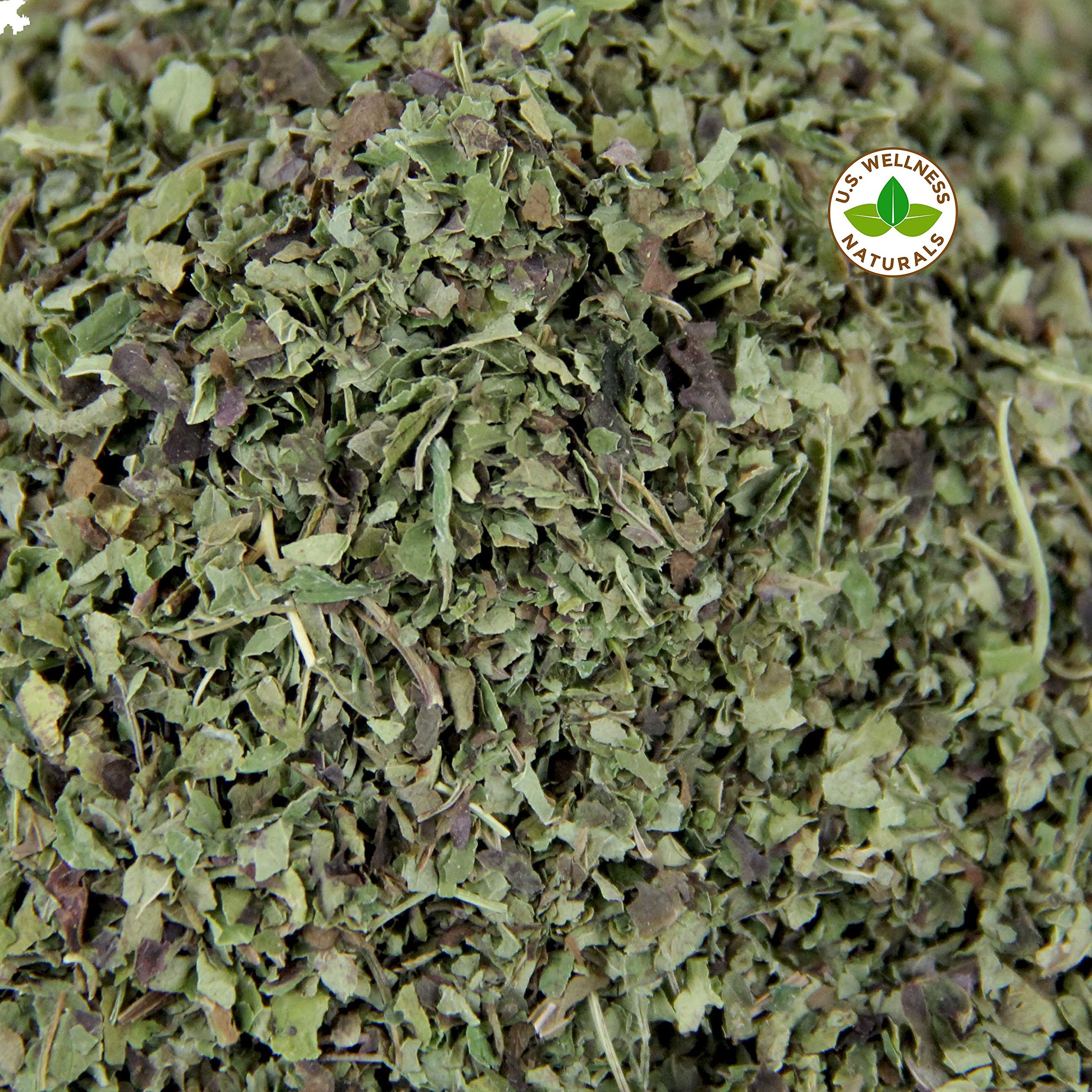 U.S. Wellness Naturals leaf texture detail highlighting fresh-scented lemon aroma and quality