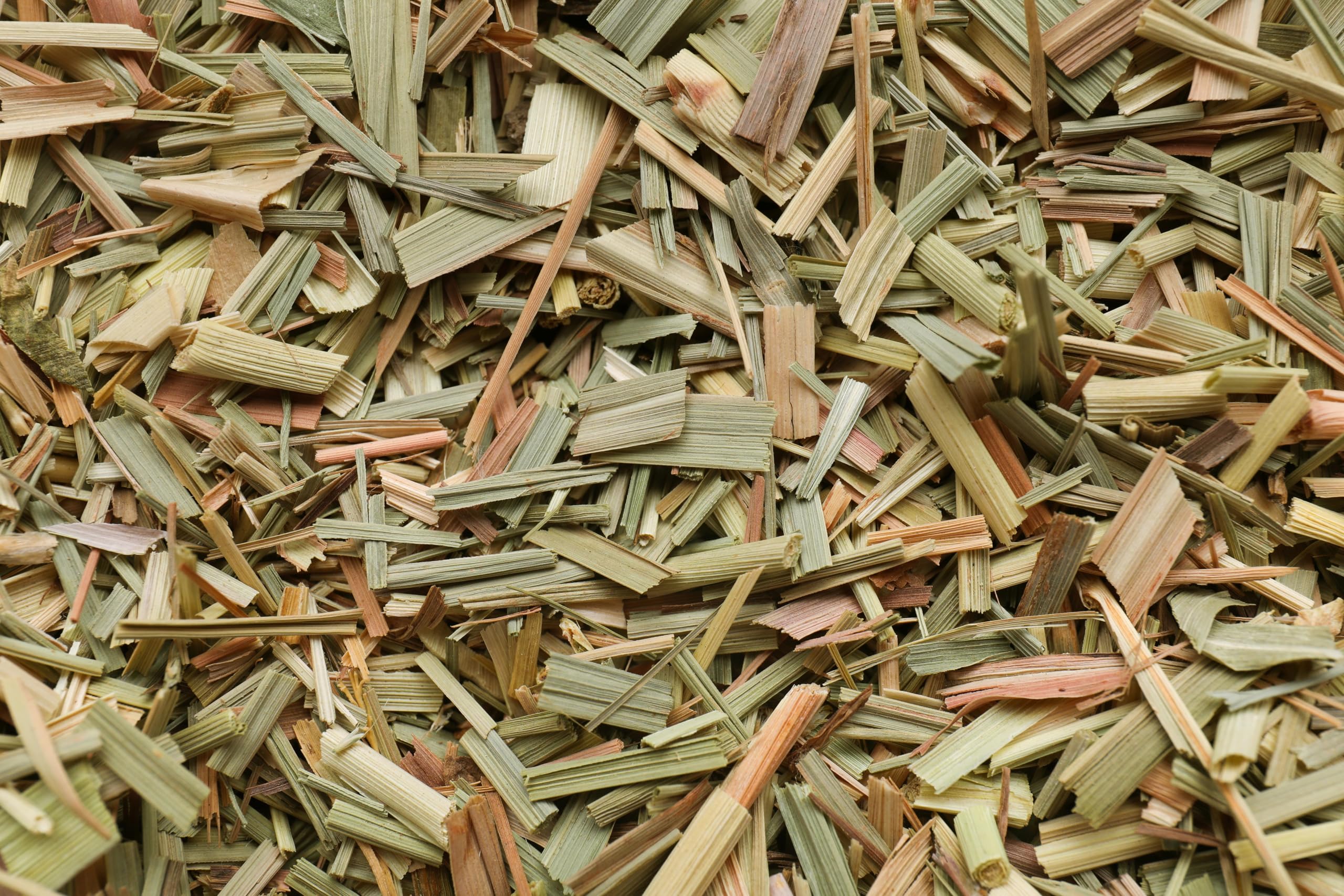 U.S. Wellness Naturals loose leaf lemongrass close-up highlighting fresh aroma