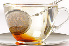 Brewed Honeybush cup by U.S. Wellness Naturals showing rich color and comforting sip