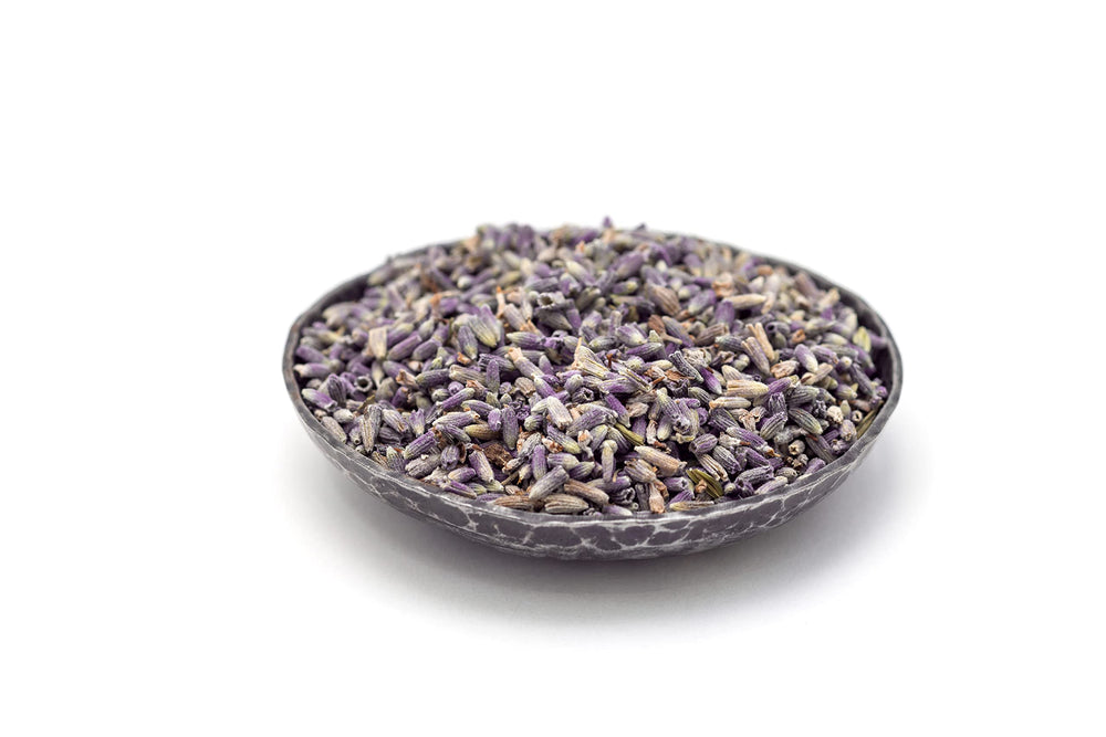 U.S. Wellness Naturals brewed lavender tea in cup illustrating calming floral flavor
