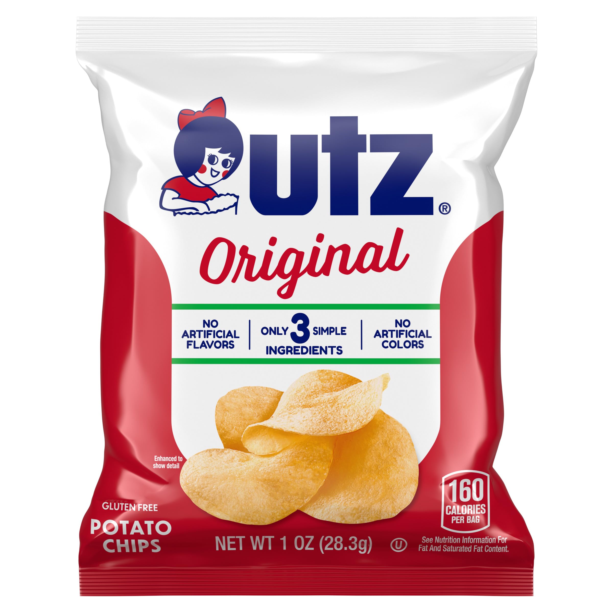 Utz single-serve 1 oz bag displayed for portable convenience