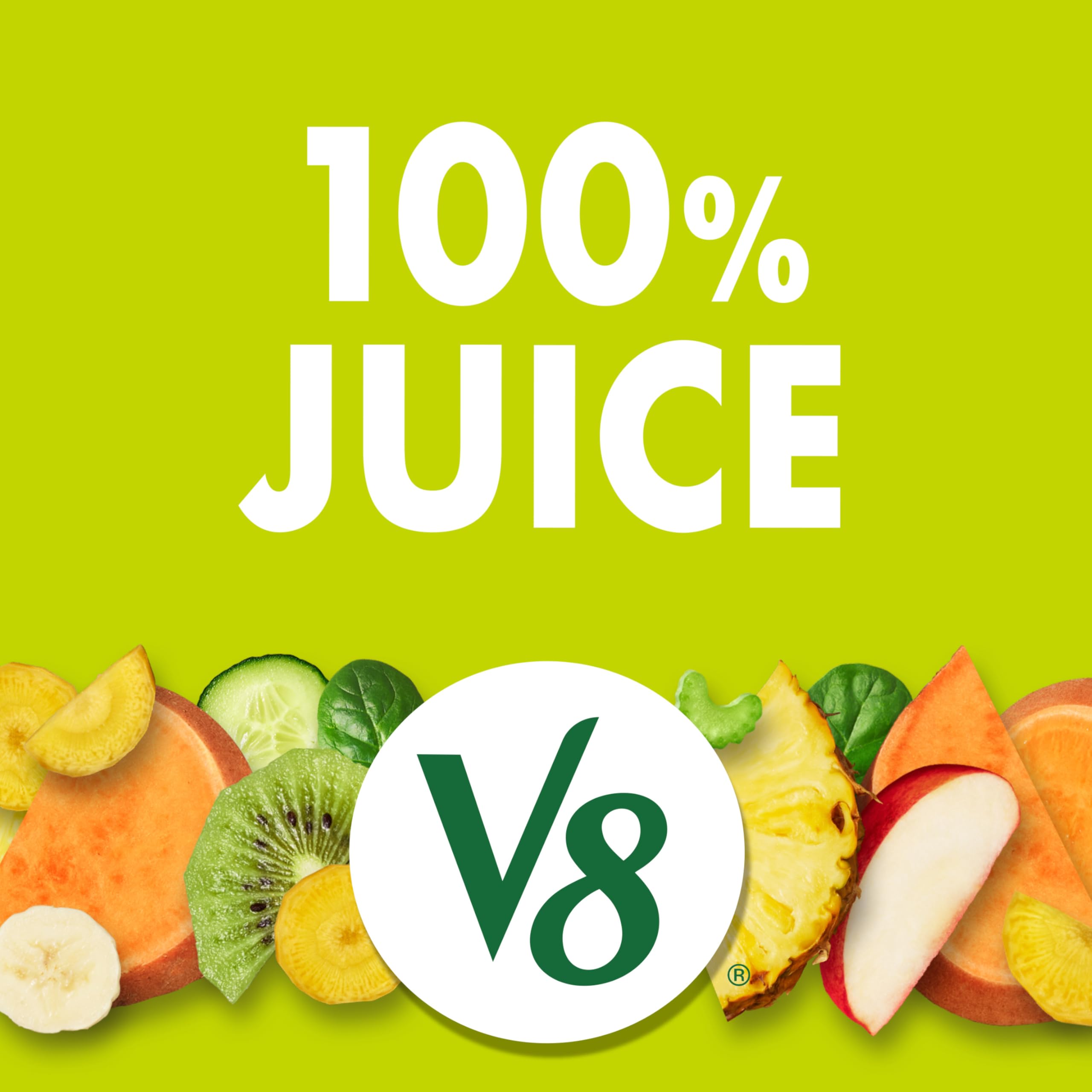 Pouring V8 Deliciously Green into a glass for a refreshing natural boost