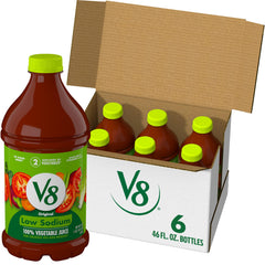 V8 bottle front packaging showing label and volume benefit
