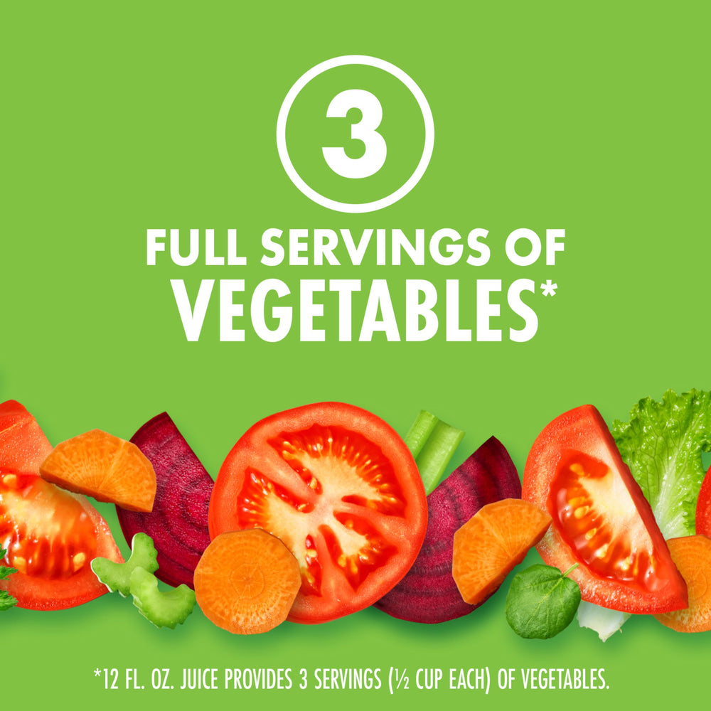 V8 being poured into a glass, V8 adds savory vegetable flavor fast