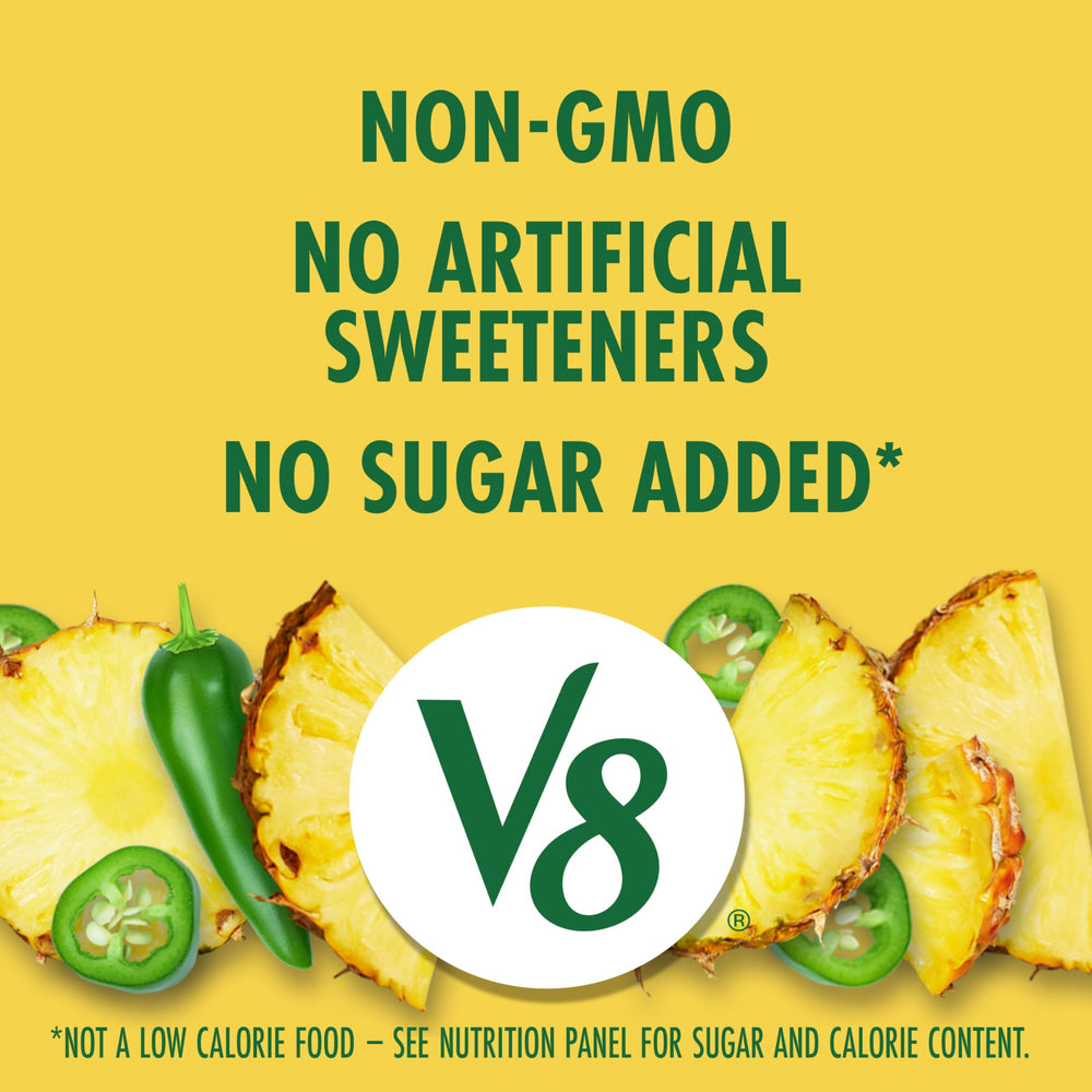 V8 can top detail emphasizing portability and easy-open convenience
