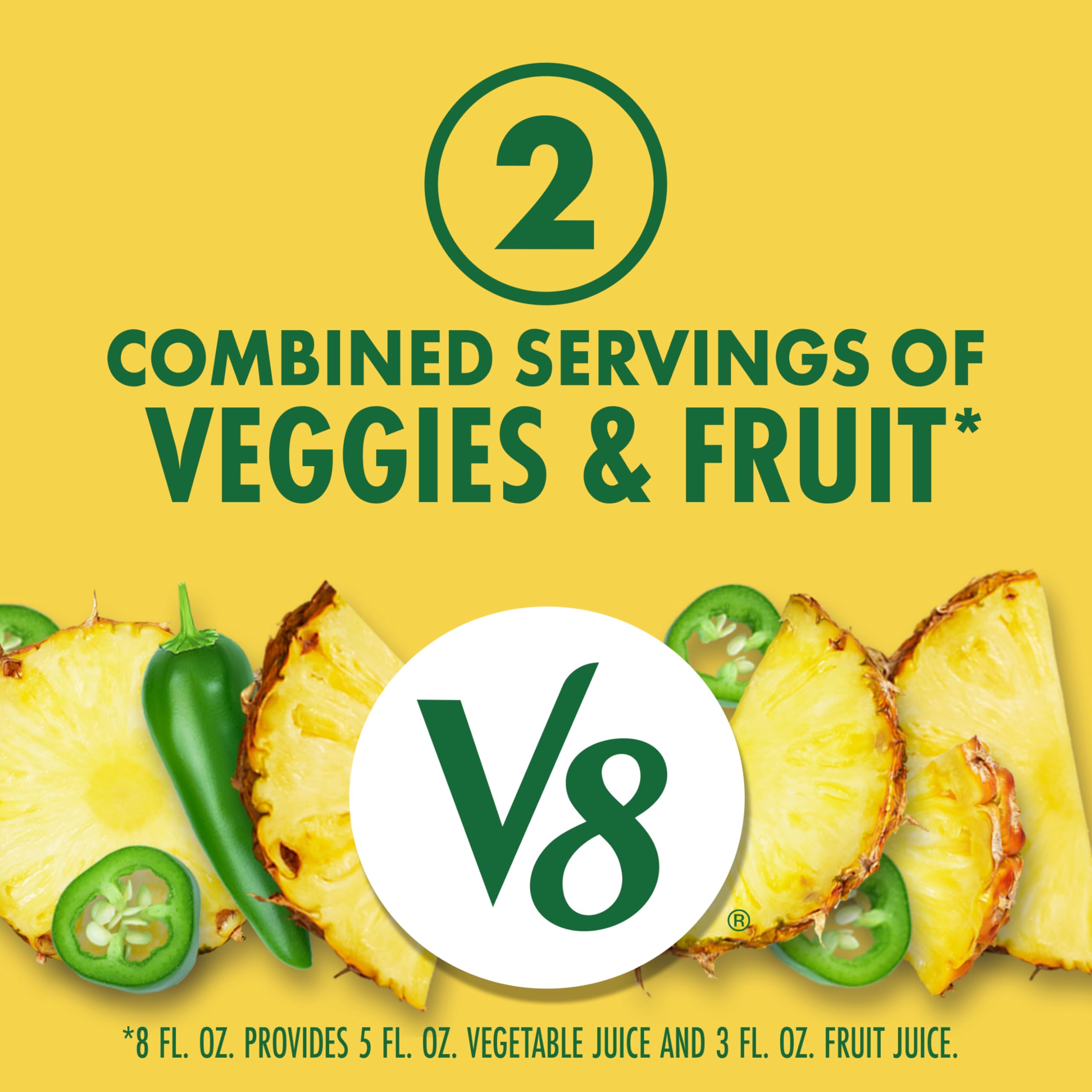 V8 pouring into glass highlighting vibrant color and refreshing appeal