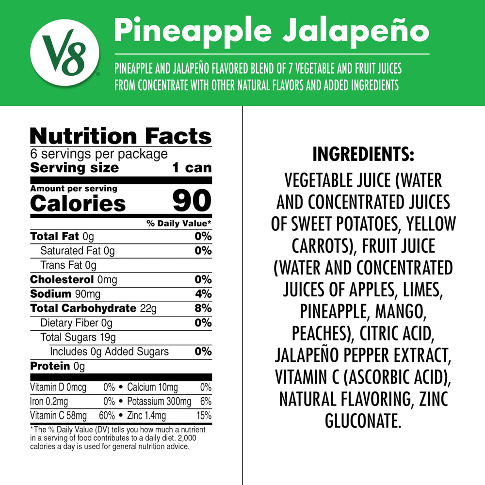 V8 24-pack display demonstrating pantry-ready convenience and value