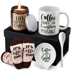 Vabean gift box front view showing curated coffee items and ready-to-gift appeal