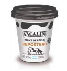 Close-up of Vacalin dulce de leche texture, thick spread perfect for fillings