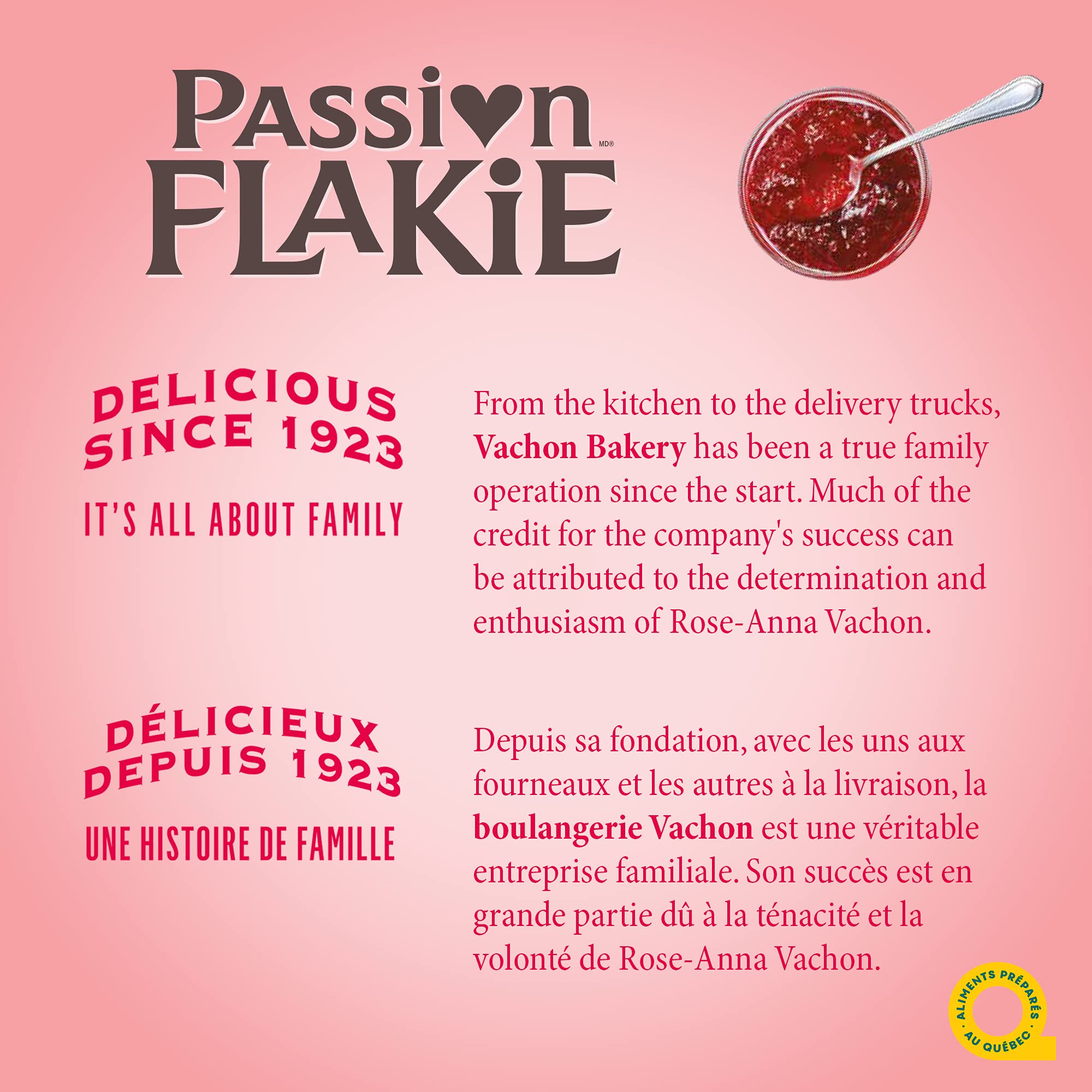 Vachon opened pastry showing flaky layers and creamy interior benefit