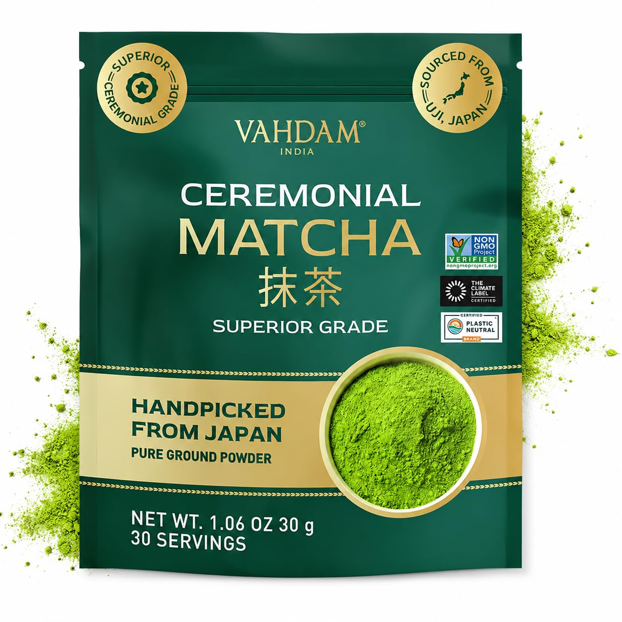 VAHDAM front tin showing packaging and freshness benefit