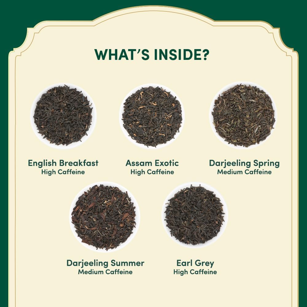 VAHDAM pyramid tea bag close-up with whole leaf expansion for fuller flavor