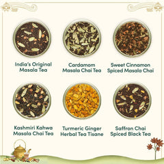 VAHDAM brewed turmeric chai in cup showcasing warming spice benefits