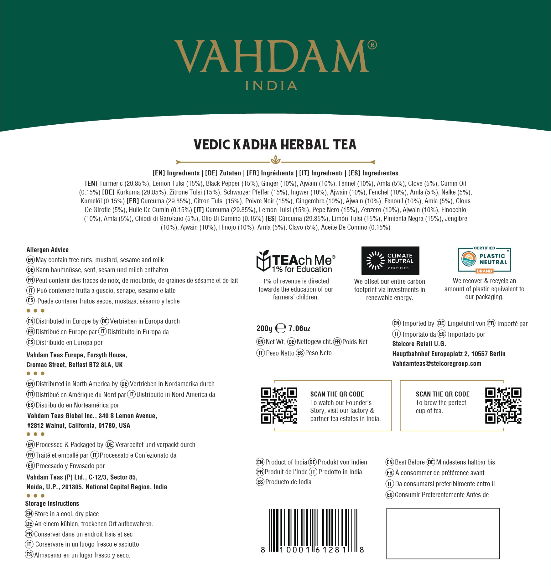 VAHDAM cup and box on table suggesting daily ritual and easy serving