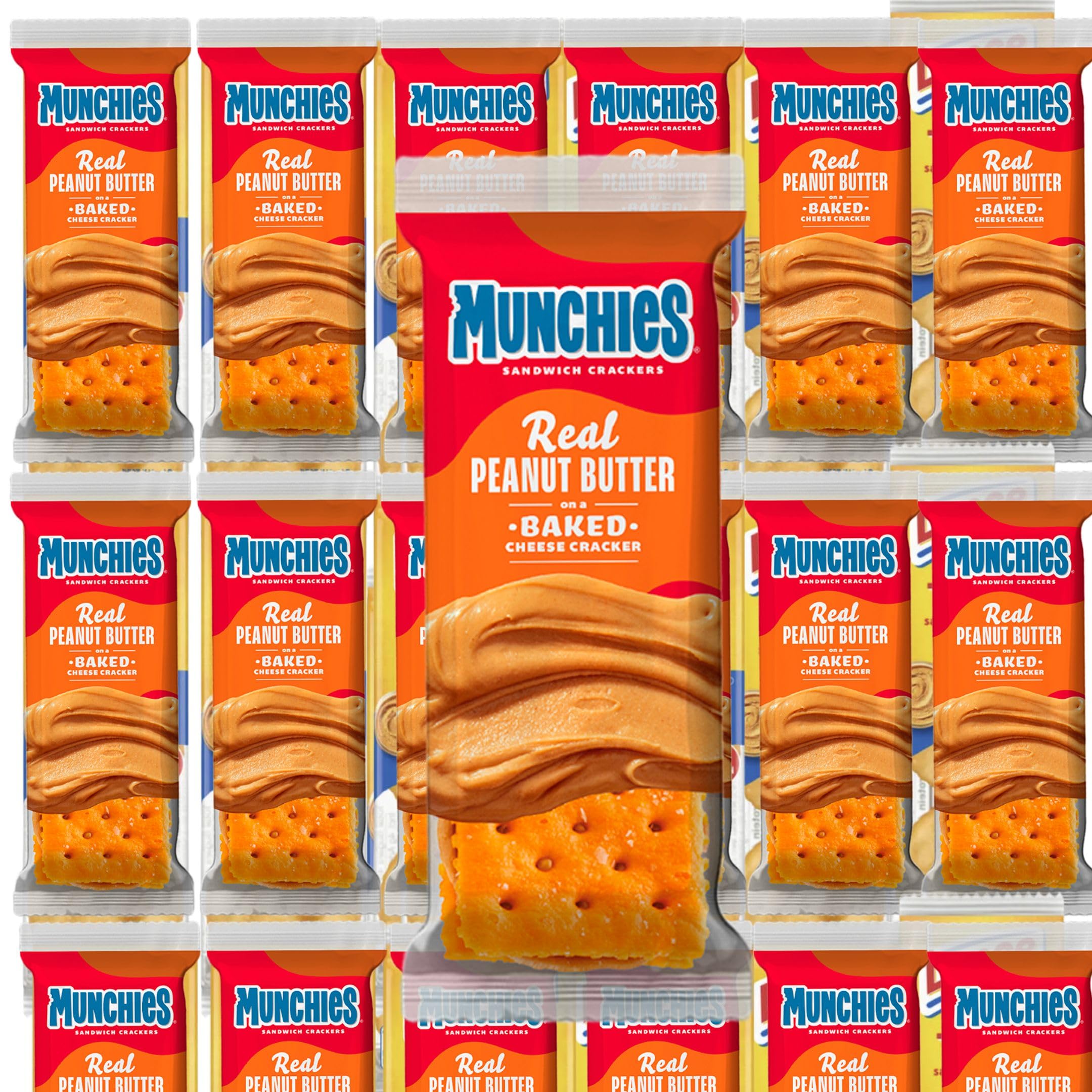 Vallary Munchies front of box showing 24 packs and product benefit of convenience