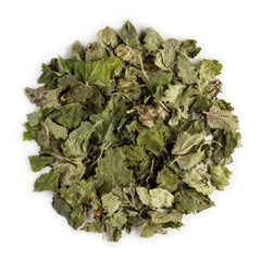 Valley of Tea front packaging showing organic lemon balm and benefits